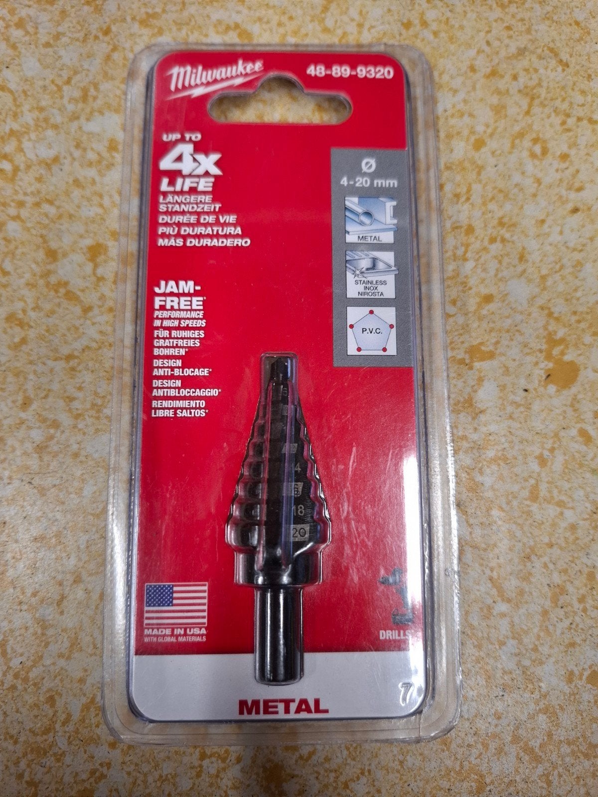 Milwaukee stappenboor 4 t/m 20mm, Auto diversen, Autogereedschap, Ophalen of Verzenden, Nieuw
