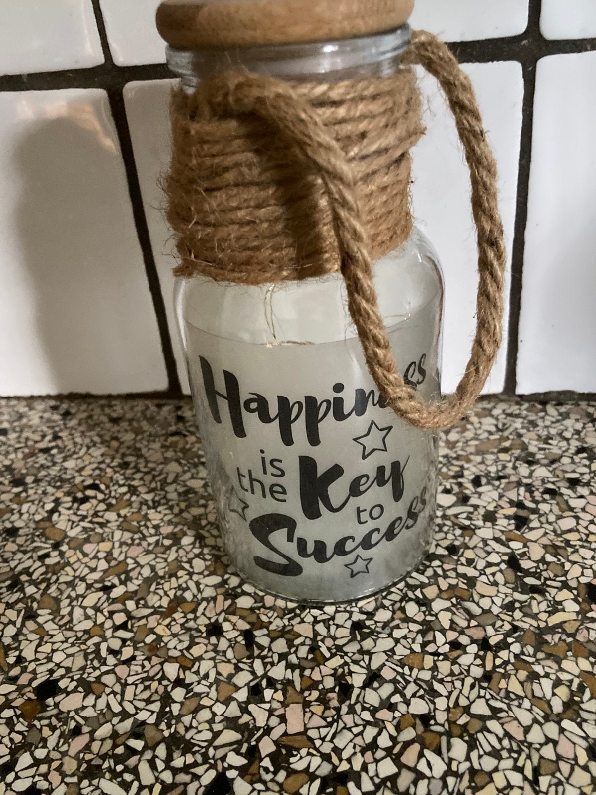 Glazen fles met lichtjes, Ophalen of Verzenden