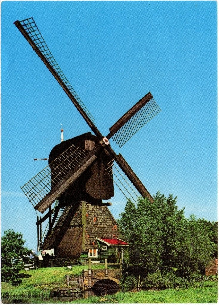 Kinderdijk  Kinderdijk/Holland Uniek gebied met 19 molens, Verzamelen, Ophalen of Verzenden, 1980 tot heden, Gelopen, Zuid-Holland