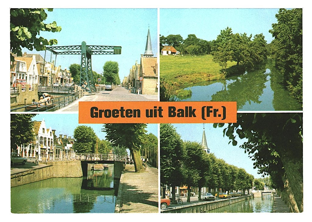 38306 Balk Friesland Jr 60 70 _Nette oude kaart Onbeschreven, Ophalen of Verzenden, 1960 tot 1980, Ongelopen, Friesland