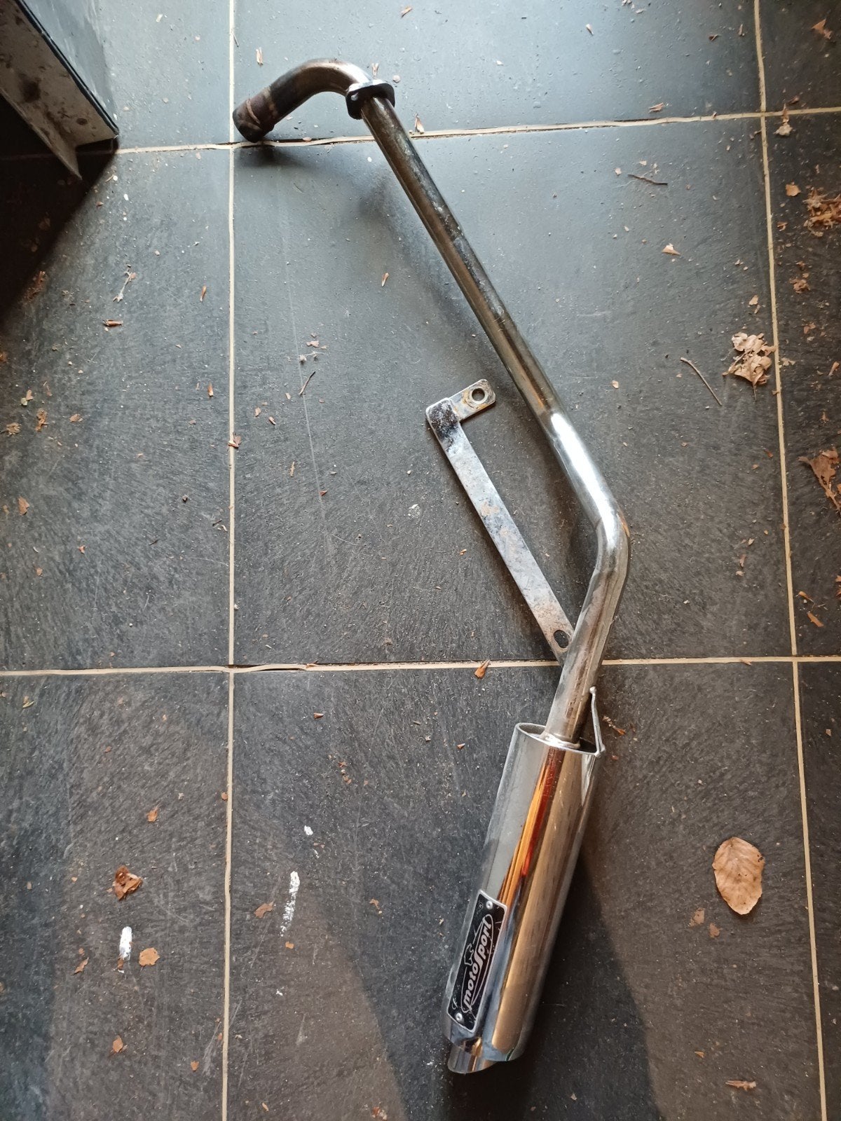 Honda C50 uitlaat, Ophalen, Gebruikt, Uitlaat
