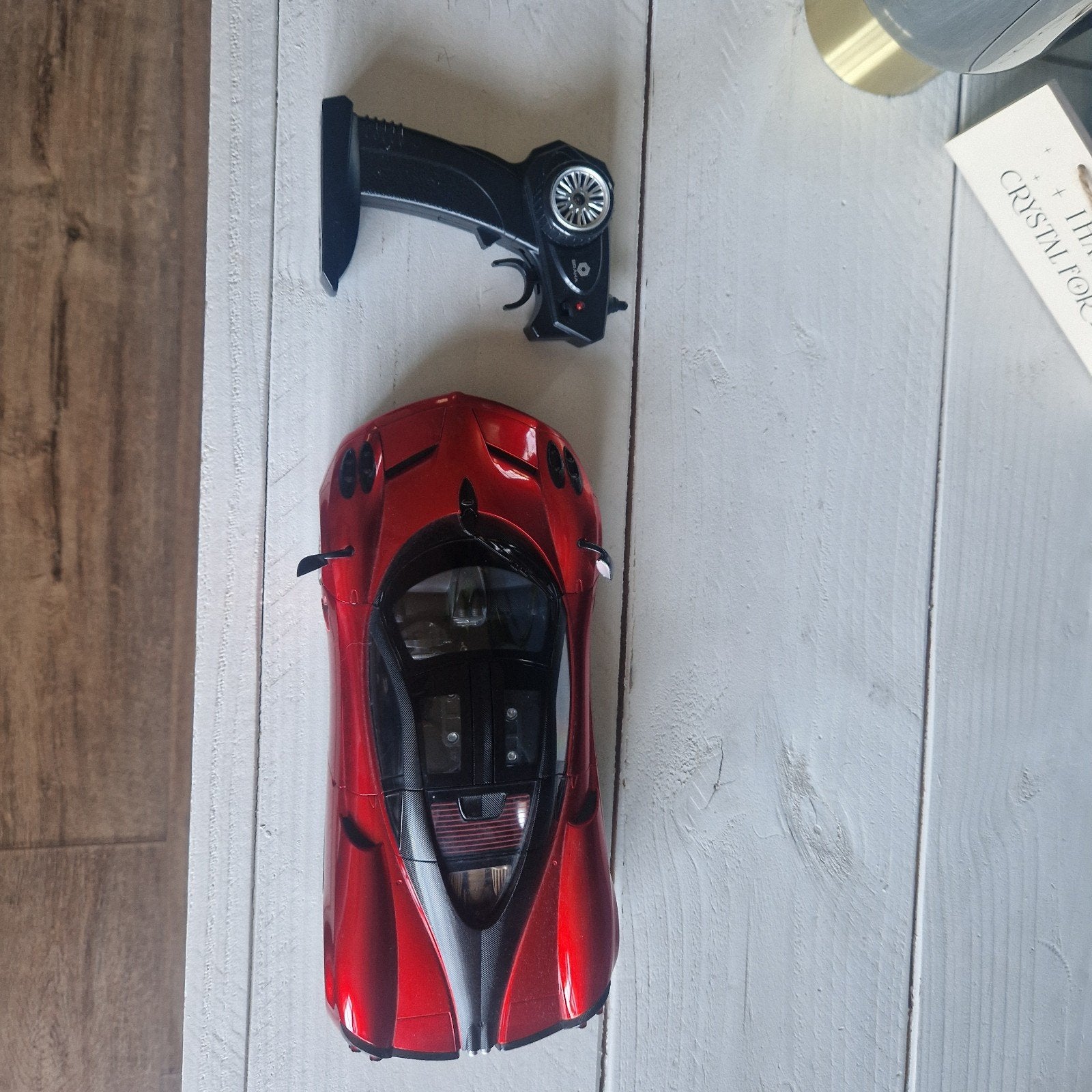 Rode RC Sportwagen met Afstandsbediening, Elektro, Ophalen of Verzenden, Zo goed als nieuw, Auto onroad
