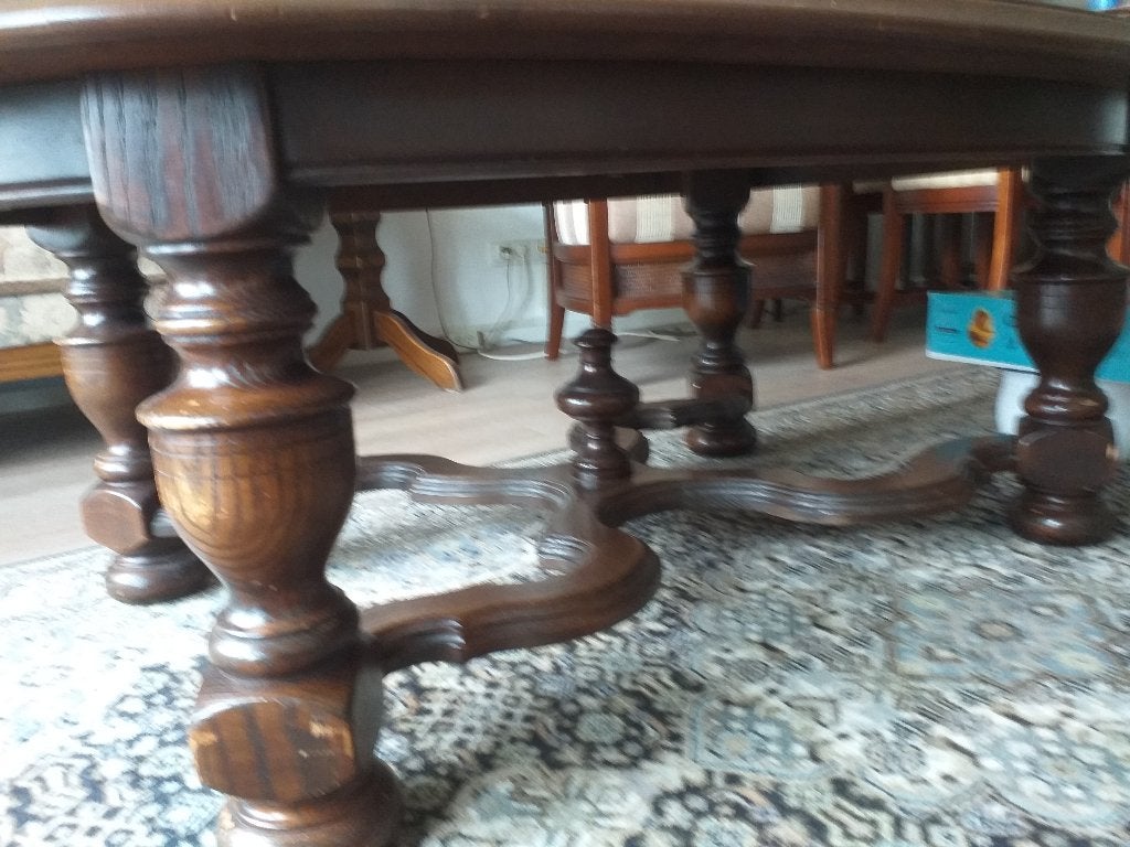 salontafel zwaar eiken, Ophalen, Gebruikt, 100 tot 150 cm, Eikenhout