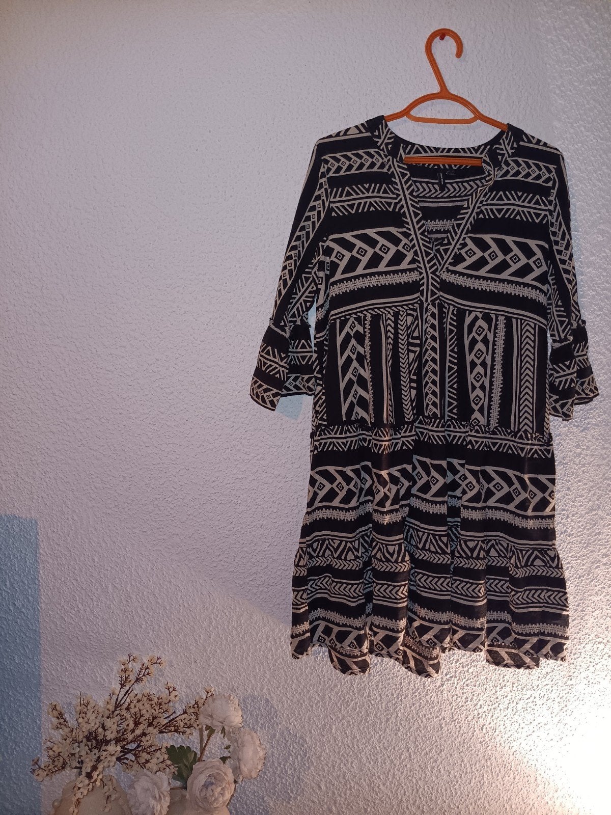 zwarte wit tuniek jurkje, Kleding | Dames, Ophalen of Verzenden, Nieuw, Zwart