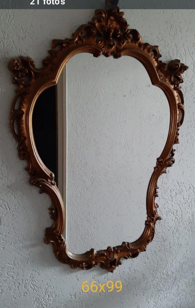 Mooie Barok spiegel - 66x99 cm, Ophalen