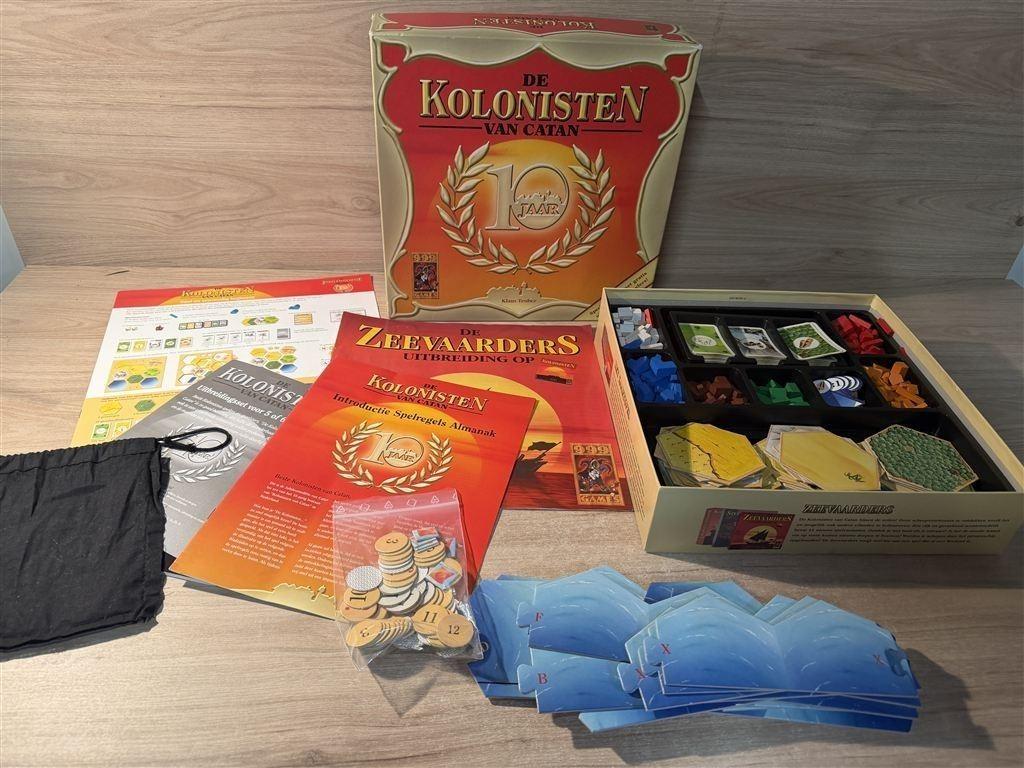 Kolonisten van catan 10 jaar editie hout met zeevaarders - s, Hobby en Vrije tijd, Gezelschapsspellen | Bordspellen, Zo goed als nieuw