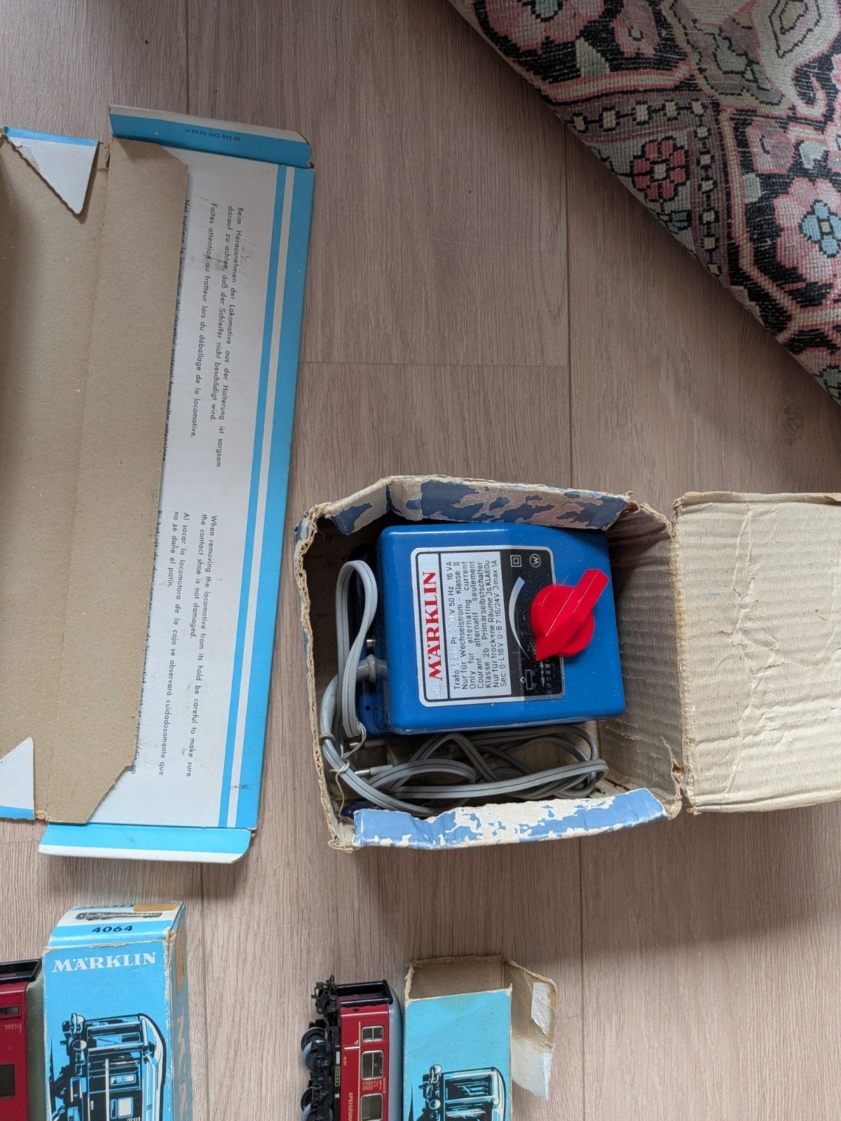 Märklin H0 treinset met stoomlocomotief, rijtuigen en rails, Wisselstroom, Ophalen of Verzenden, Märklin, Gebruikt