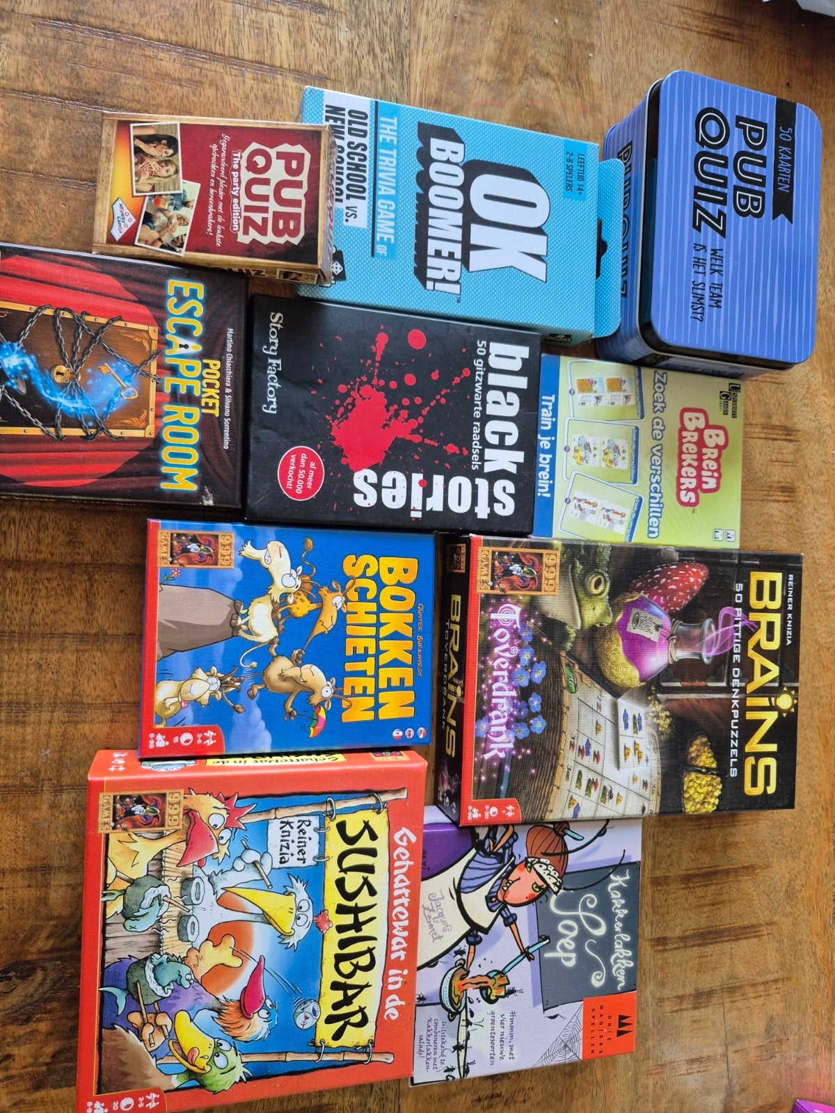 Diverse spellen, Ophalen