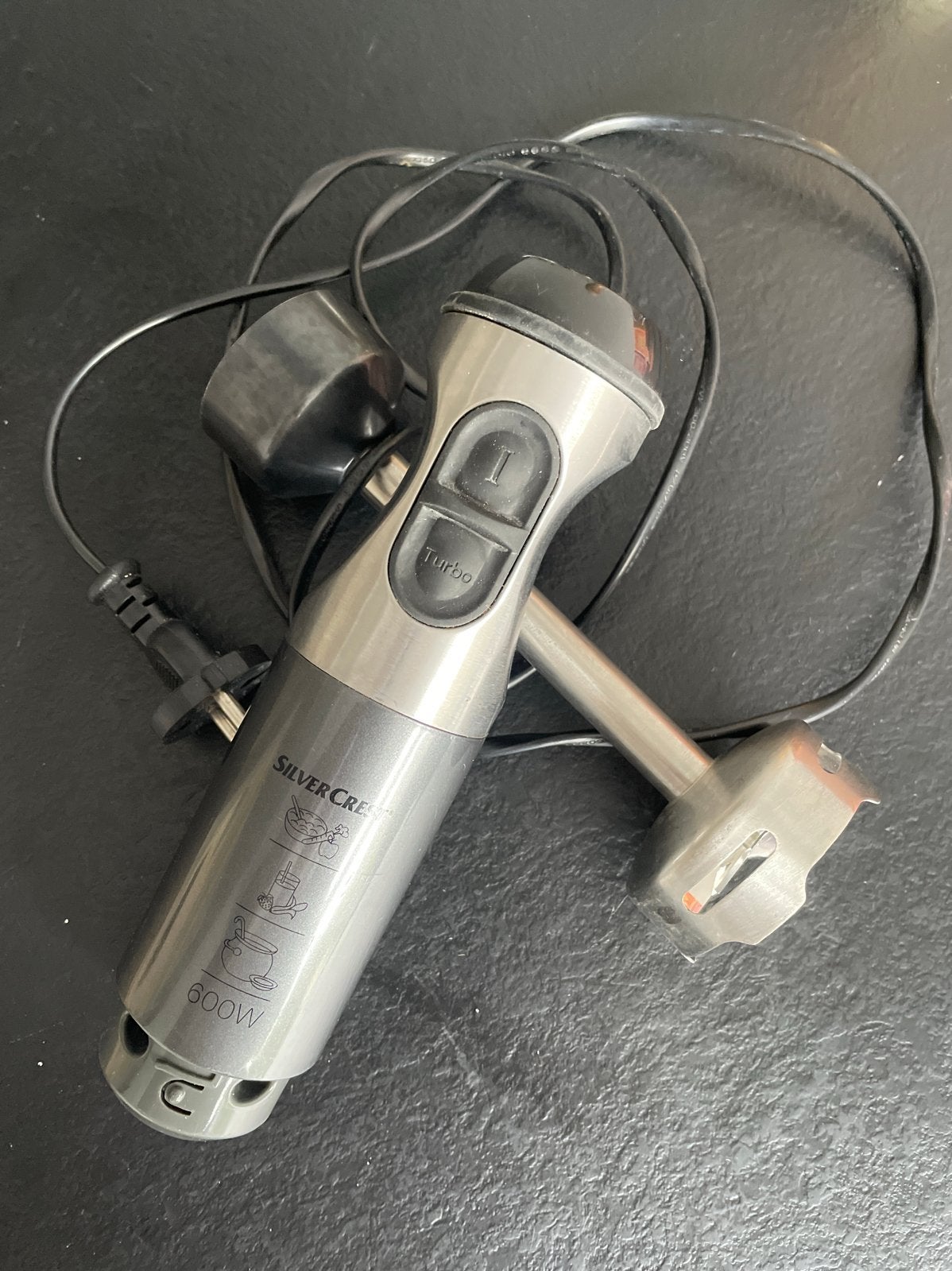 Silvercrest Staafmixer 600W met turbofunctie, Witgoed en Apparatuur, Keukenmixers, Minder dan 1 liter, Ophalen of Verzenden, Gebruikt