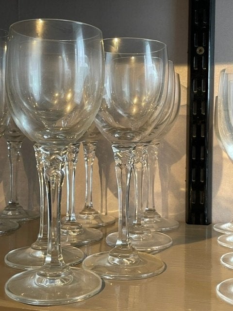 Nr.292: Kristallen glasservies, uitgebreide set, 32 delig, Antiek en Kunst, Ophalen