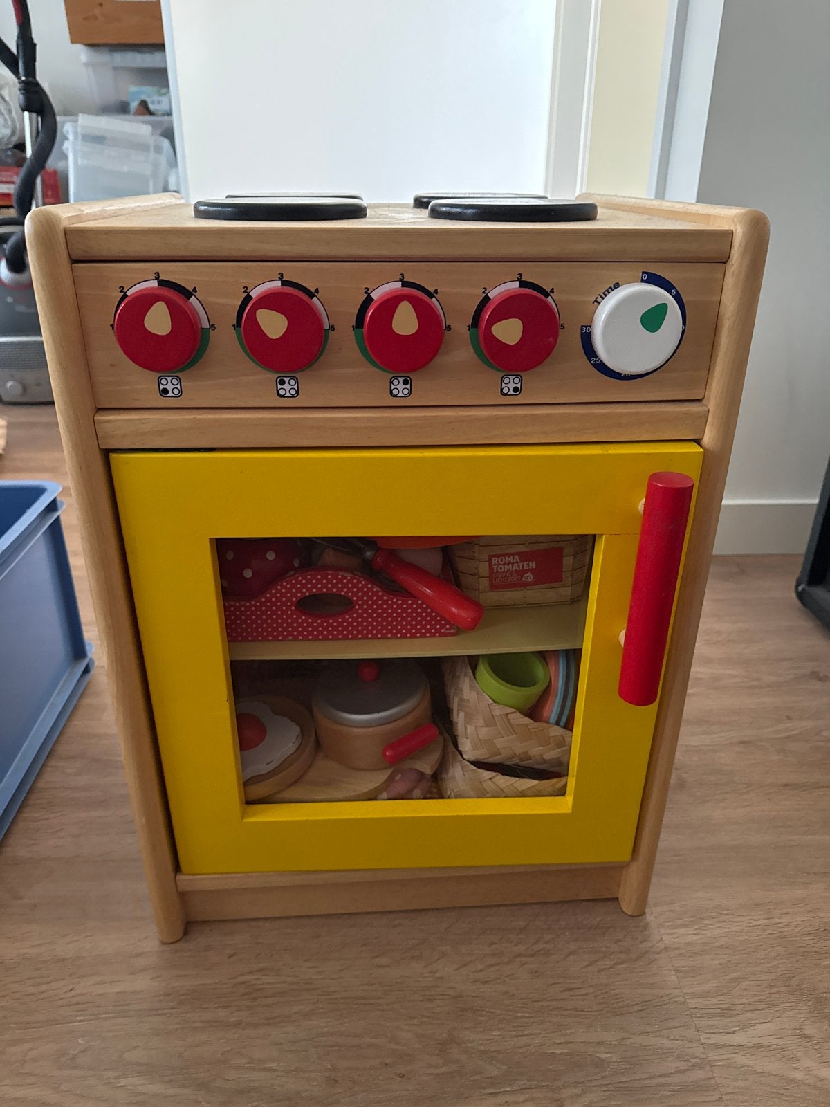 Houten speelkeuken met accessoires, Kinderen en Baby's, Ophalen, Zo goed als nieuw, Meubelstuk of Keukentje