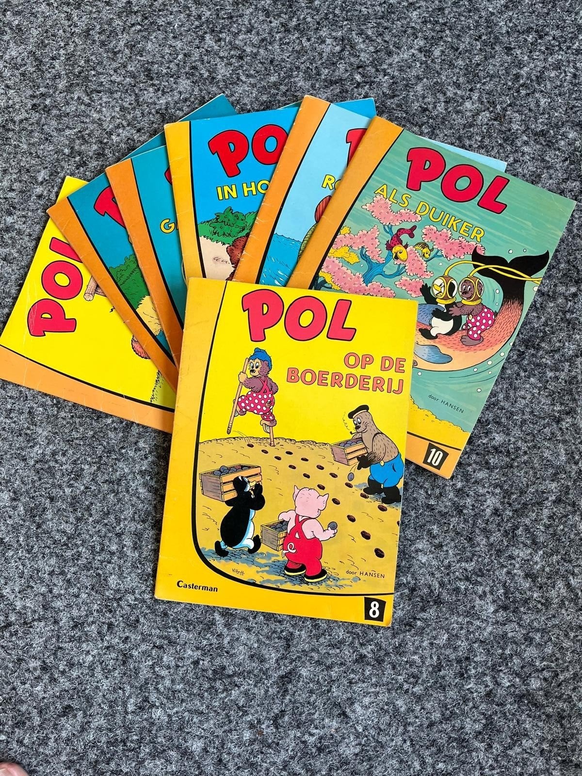 Pol stripboeken - Casterman - Diverse nummers, Meerdere stripboeken, Ophalen of Verzenden, Gelezen