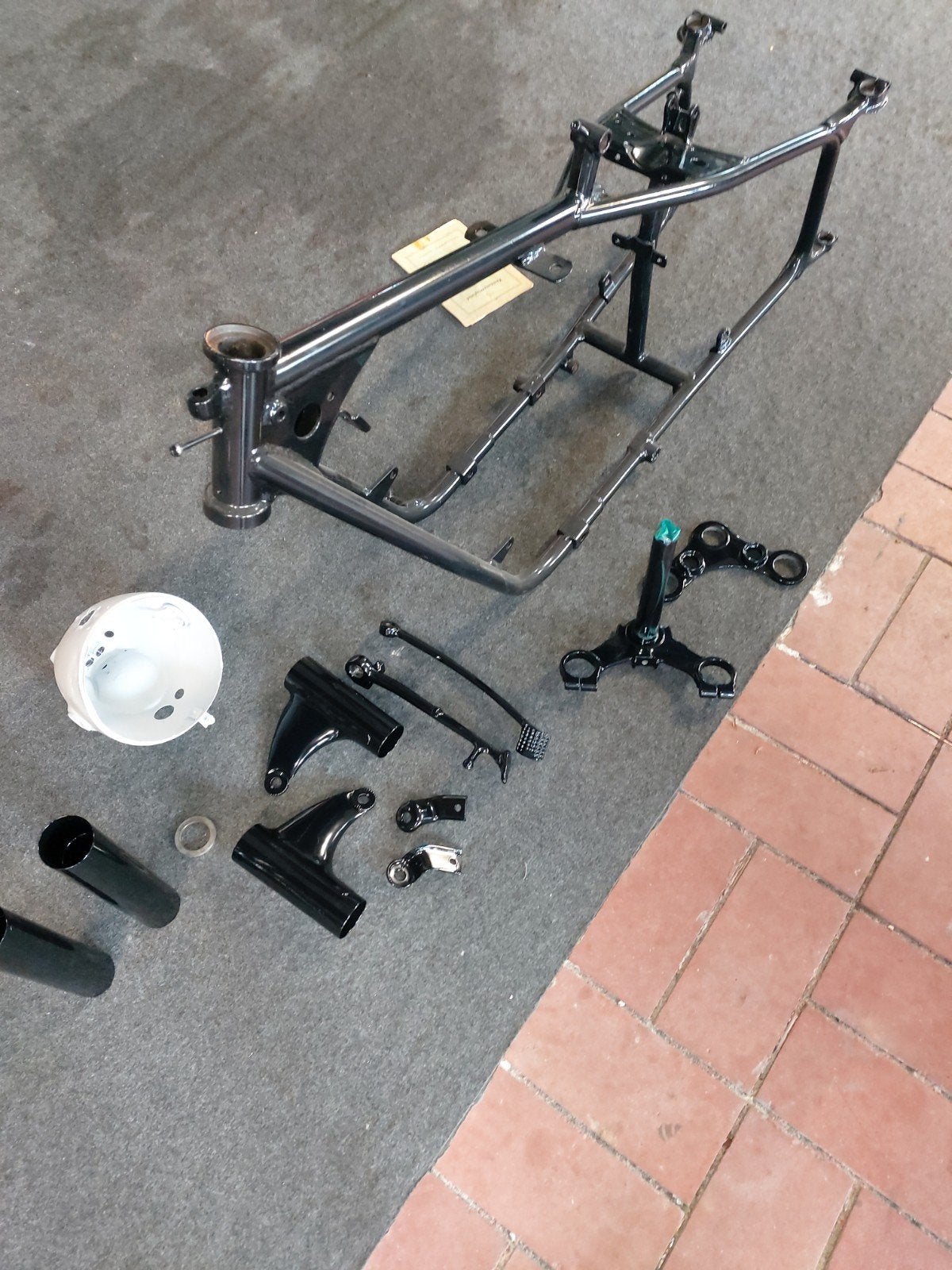 BMW frame met duits kenteken motor bak.., Motoren, Ophalen