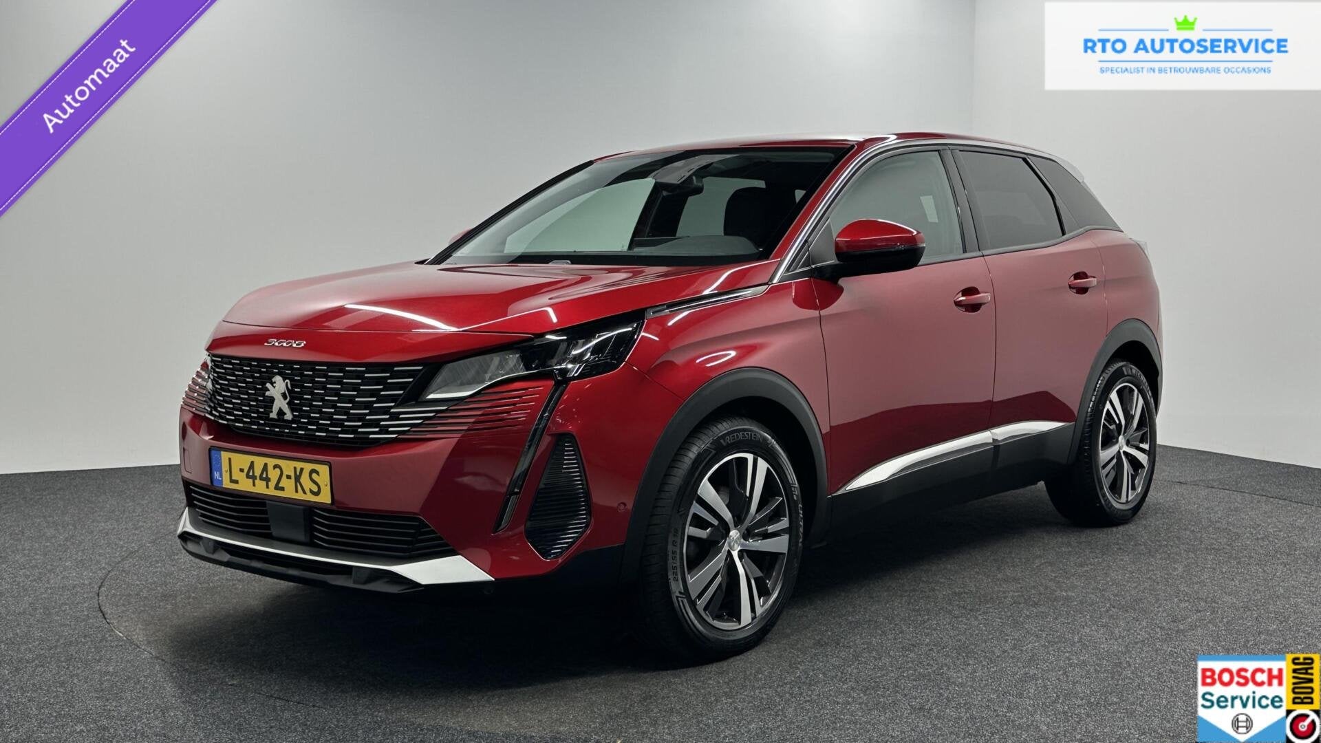 Peugeot 3008 1.2 PureTech Allure TREKHAAK NAVI CARPLAY LM CR, Auto's, Gebruikt, 1199 cc, Met garantie (alle), Leder en Stof