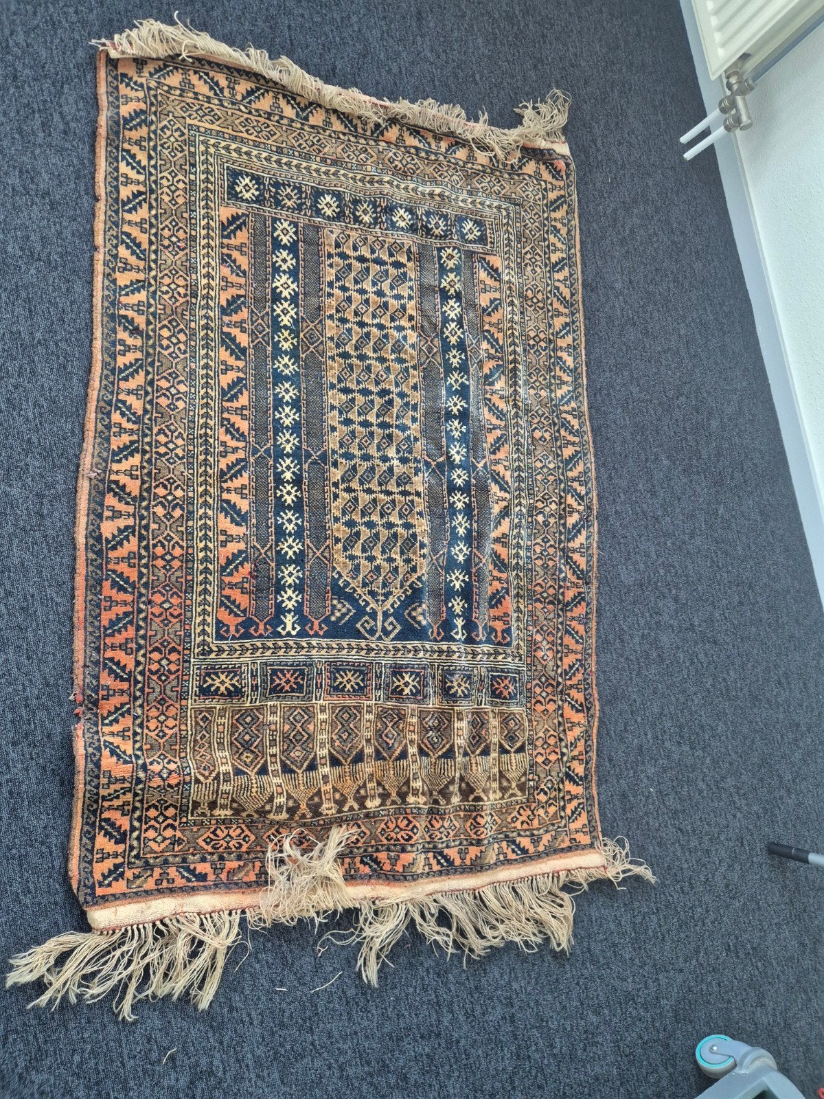 Vintage Perzisch tapijt - Handgeknoopt kleed, Huis en Inrichting, Stoffering | Tapijten en Kleden, Gebruikt, 100 tot 150 cm, Bruin