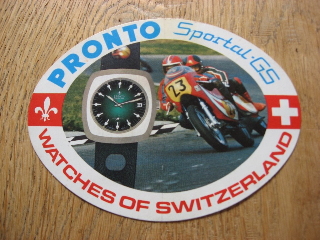 Watches of Switserland Pronto Sportcil GS Sticker, Ophalen, Nieuw, Sport
