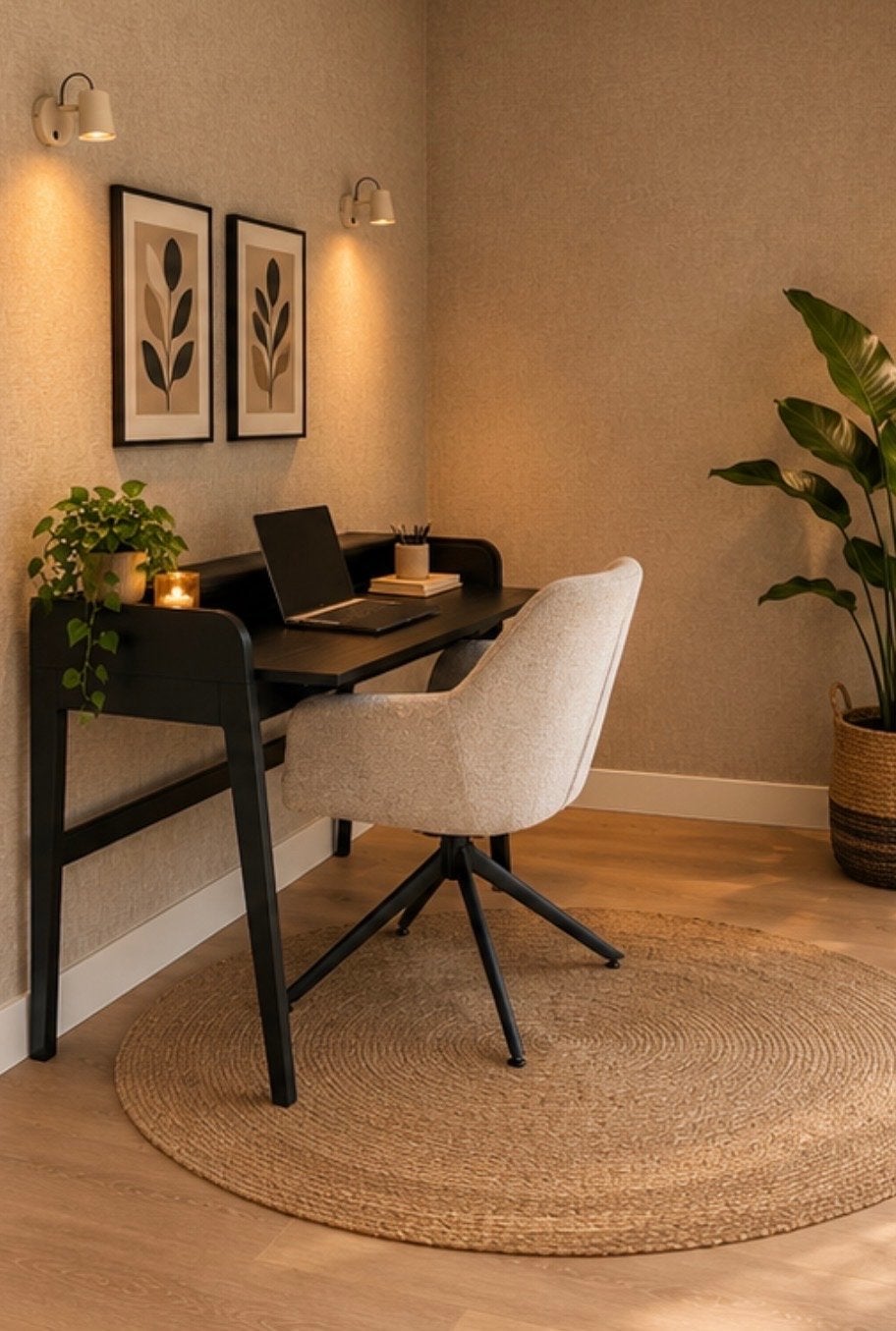 Zuiver bureau Barbier zwart, Huis en Inrichting, Ophalen, Hout, Zo goed als nieuw, Overige merken