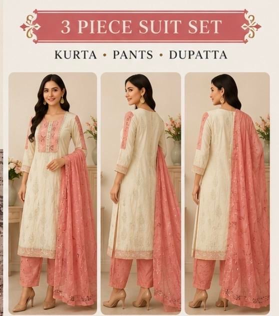 3-delige Indiase Pakistaanse Kurta Set - Nieuw, Ophalen of Verzenden, Zo goed als nieuw