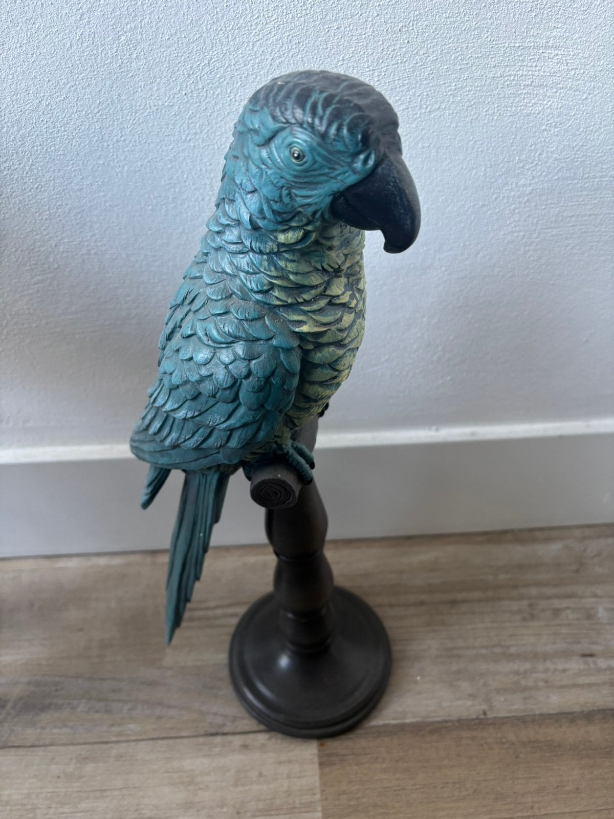 Decoratieve Papegaai met Prachtige Blauwgroene Kleuren, Ophalen of Verzenden, Zo goed als nieuw, Dier