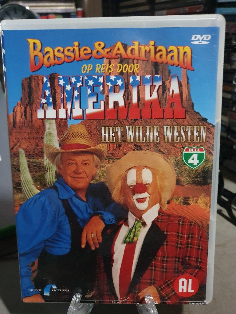 Bassie & Adriaan op reis door Amerika 4 - DVD, Alle leeftijden, Ophalen, Zo goed als nieuw