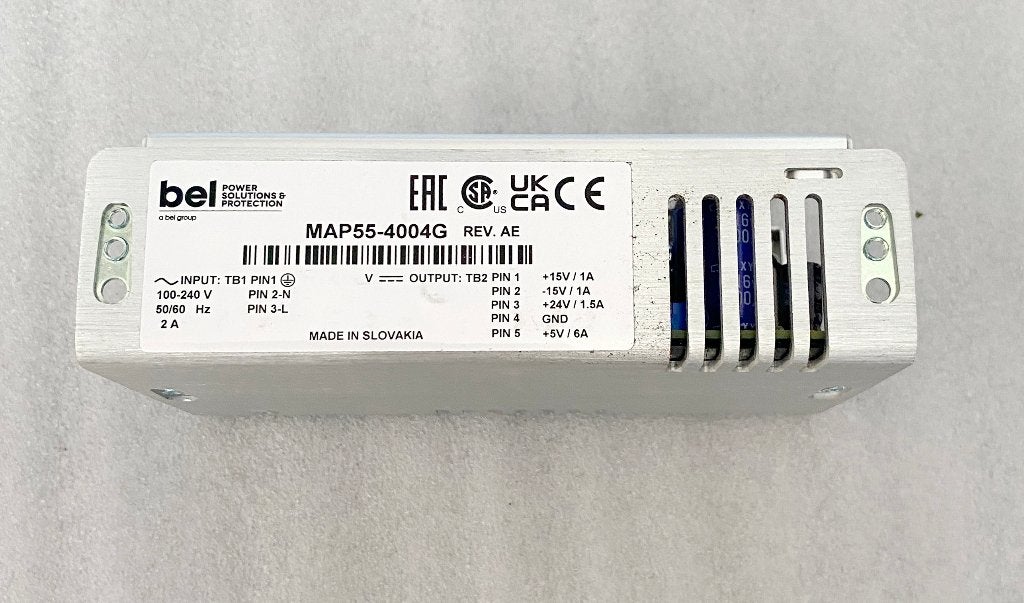 BEL Power, MAP55-4004G voeding 24V, + en – 15V en 5V, Ophalen of Verzenden, Nieuw