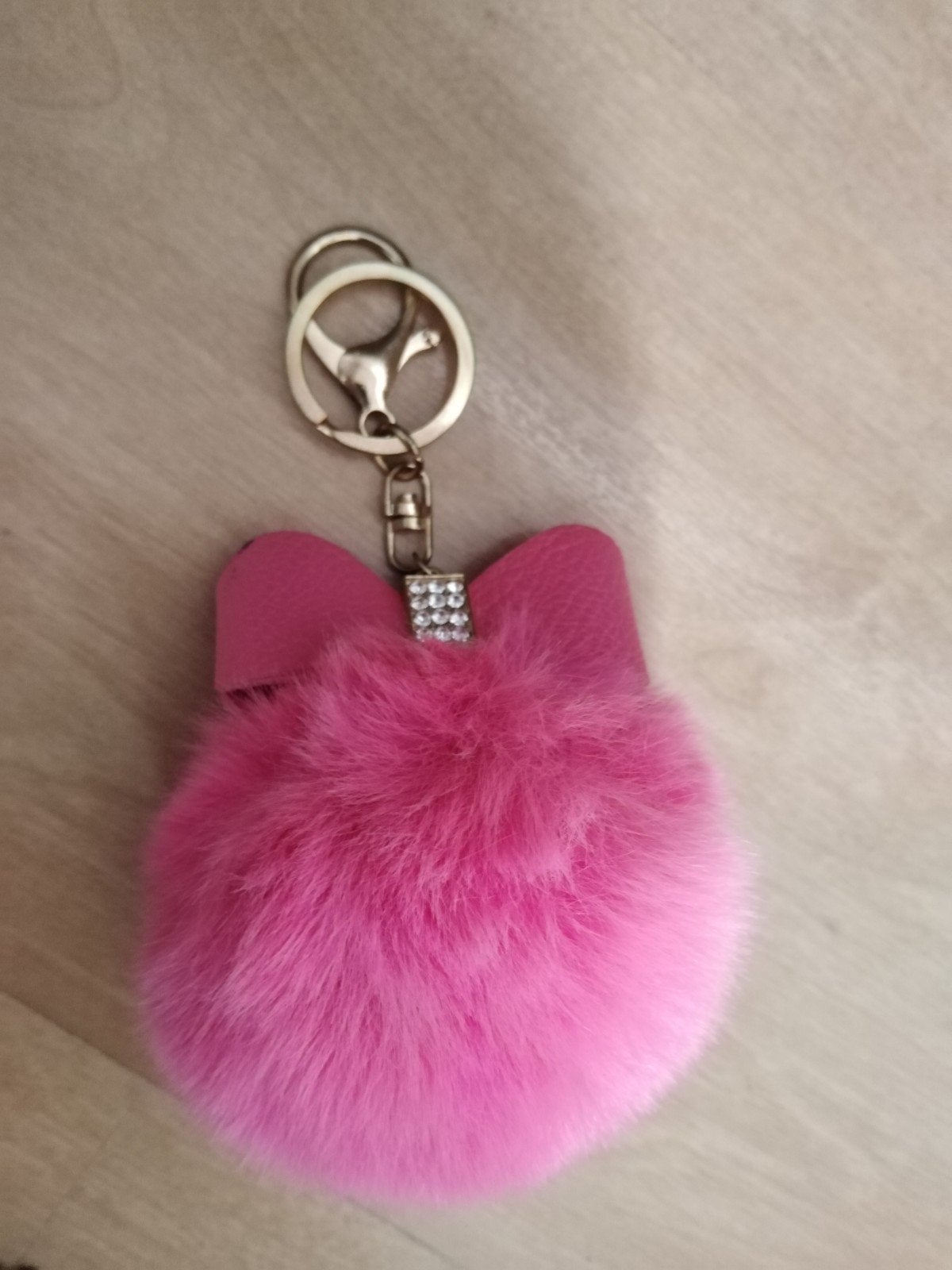 Roze pluche sleutelhanger, Ophalen of Verzenden, Nieuw, Overige typen