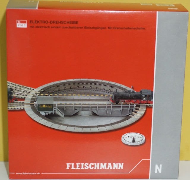 Fleischmann 9152 C Elektro-draaischijf (N-spoor), Hobby en Vrije tijd, Gelijkstroom, Fleischmann, Overige typen, Nieuw