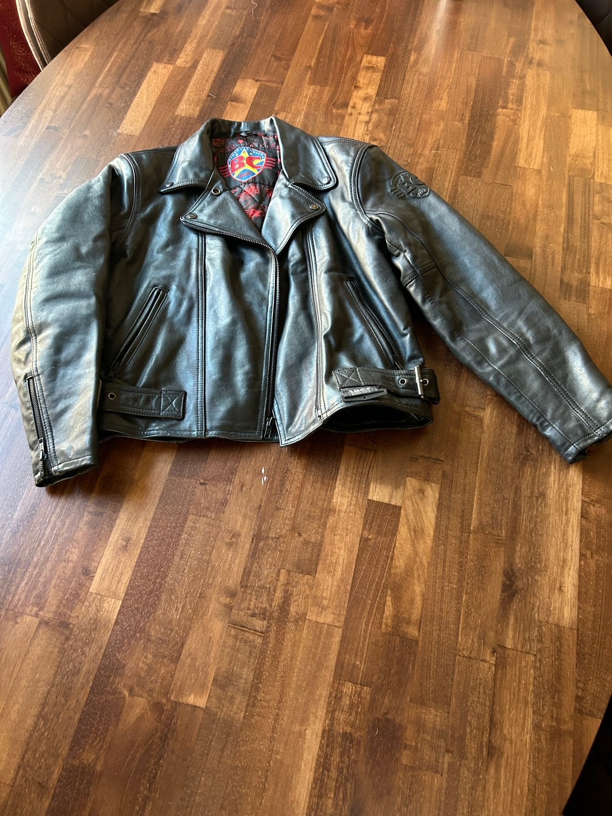 Echt leren bikerjas Biker’s Choice by MQP maat 38, Kleding | Dames, Ophalen of Verzenden, Zo goed als nieuw, Maat 38/40 (M), Zwart
