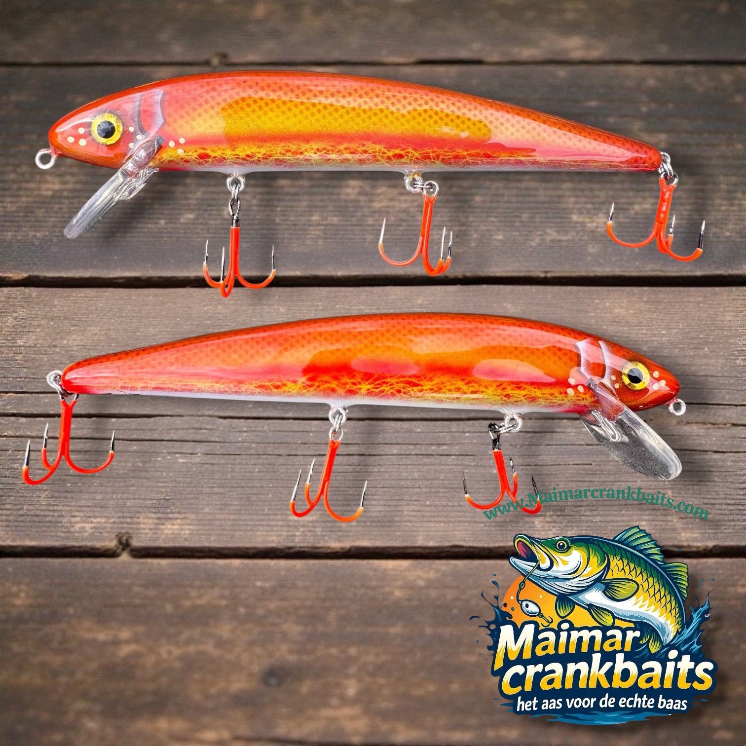 The Mari 8” 20cm GoldFish custom gespoten en UV #1 afgehaakt, Haak, Purmerend, Nieuw, Ophalen of Verzenden