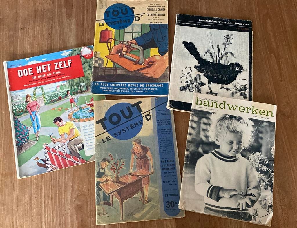 5 oude tijdschtifen van af 1951, Ophalen of Verzenden, Gebruikt