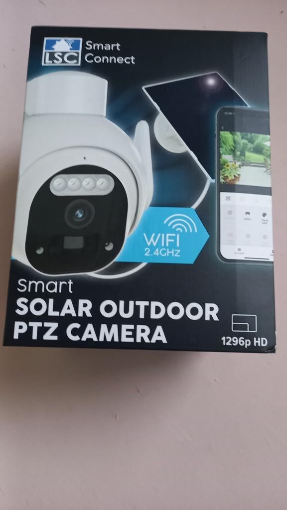 LSC Smart Connect Solar Buiten PTZ Camera 1296p HD, Ophalen of Verzenden, Nieuw