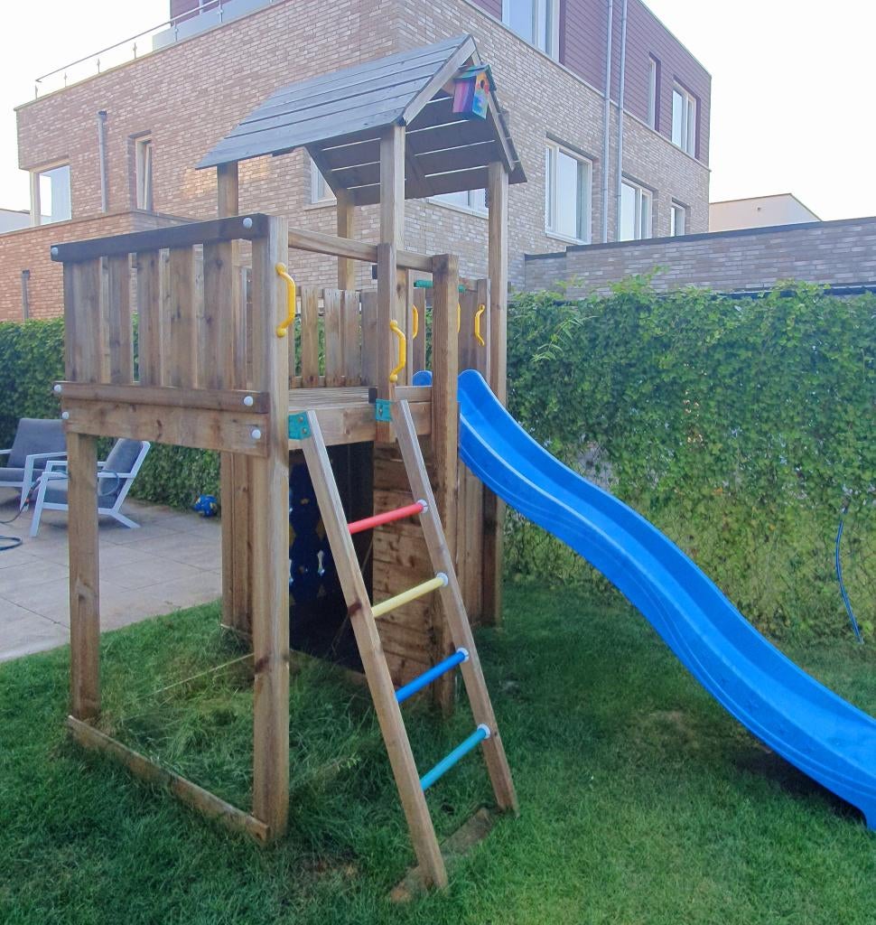 Speeltoestel Jungle Gym incl glijbaan, Ophalen, Gebruikt, Glijbaan