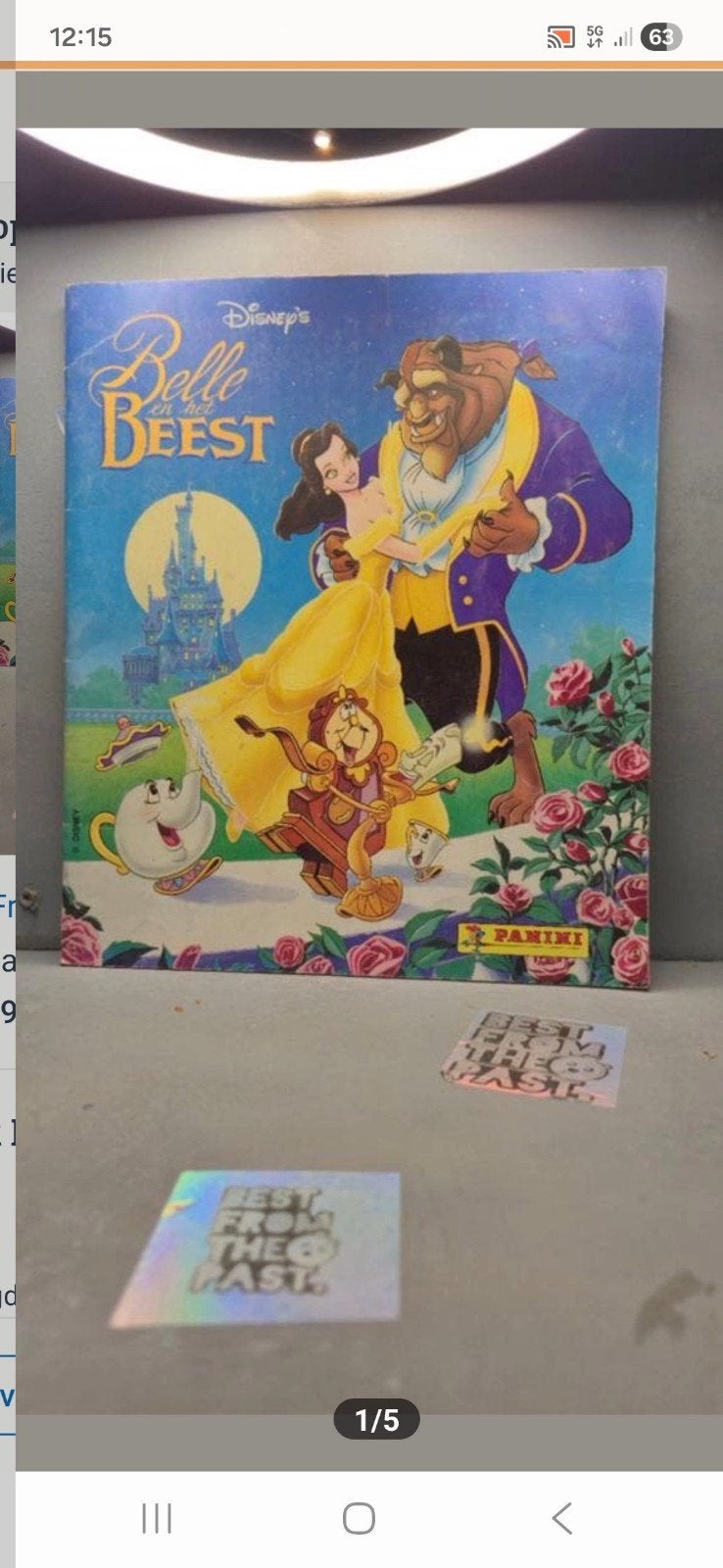 Disney's Belle en het Beest Panini stickerboek, Plus, Ophalen of Verzenden