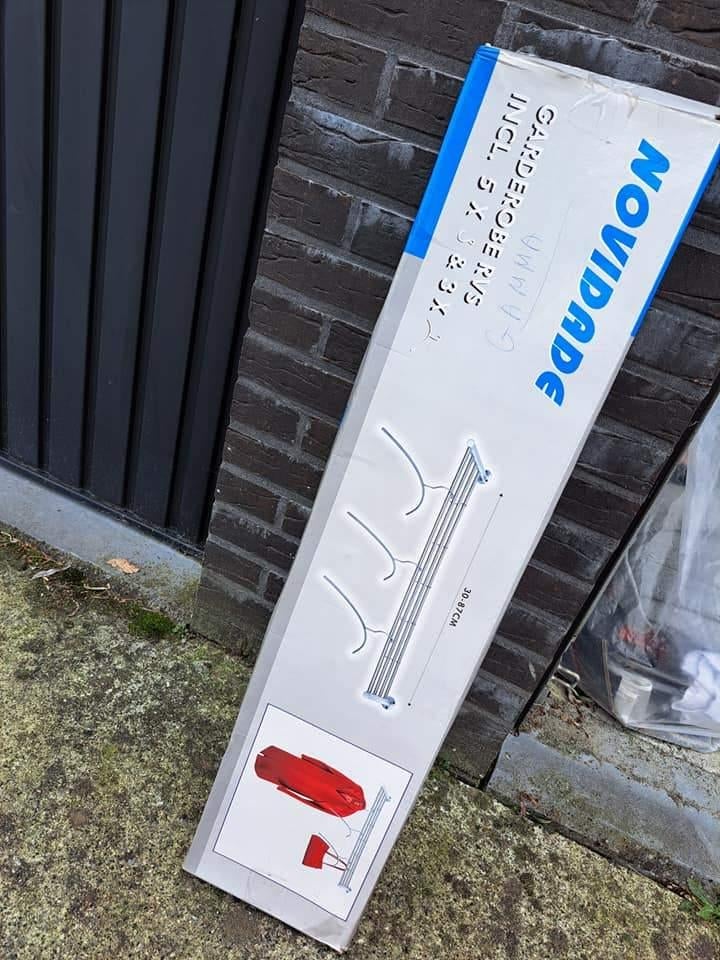 Wandkapstok, nieuw in doos, nu 1/2 prijs, Wandkapstok, Nieuw, Ophalen of Verzenden, Minder dan 100 cm