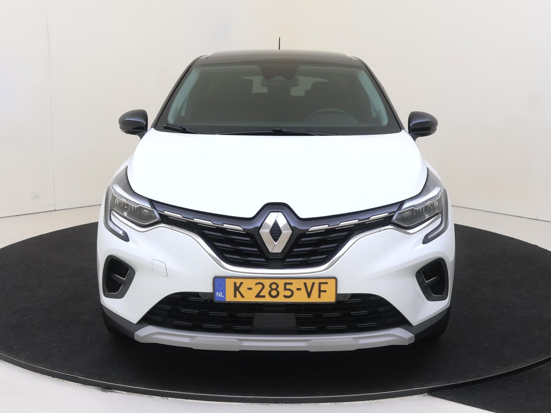 Renault Captur 1.3 TCe 140PK Intens |Automaat | Navigatie |, Auto's, Gebruikt, 4 cilinders, Leder en Stof, Wit