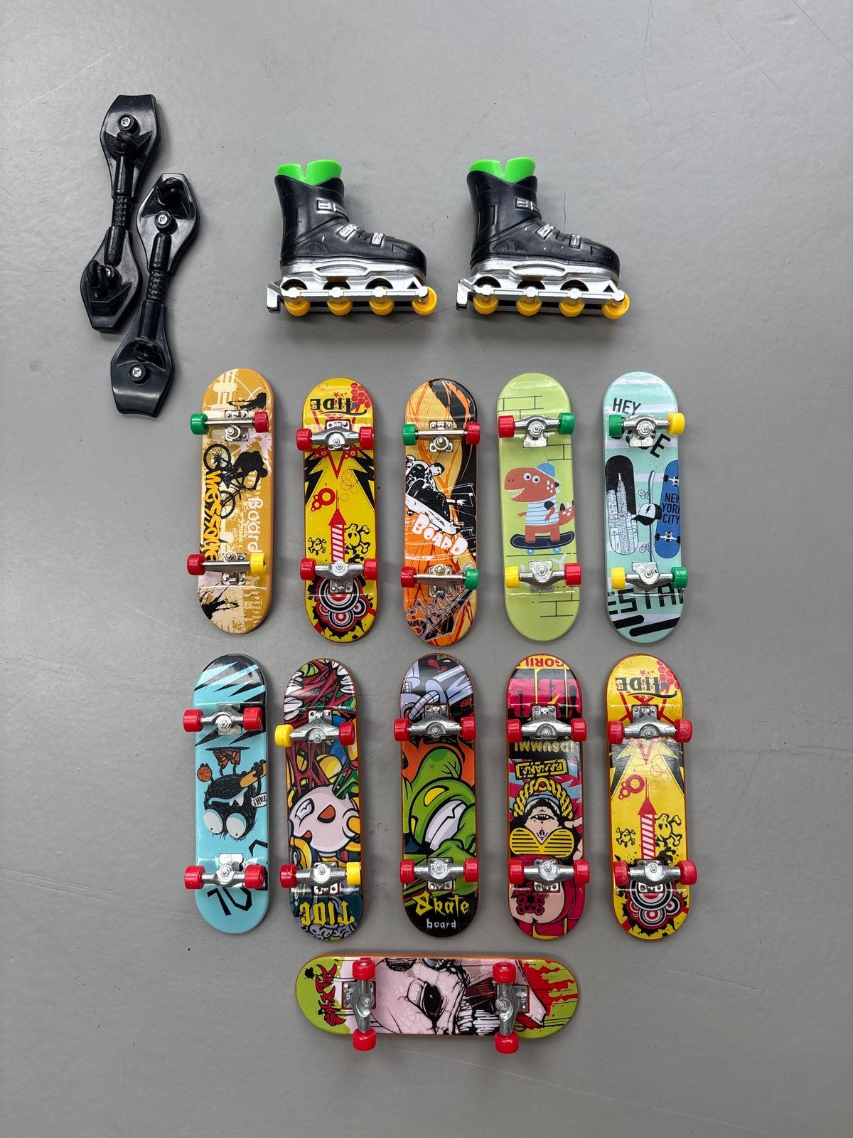 Vingerskate set met meerdere banen en 9 skateboards, Ophalen, Gebruikt, Jongen of Meisje
