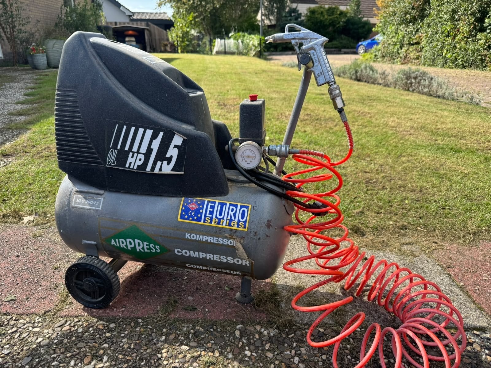 AIRPRESS Compressor 1.5 PK, Ophalen, Gebruikt, 6 tot 10 bar, Minder dan 200 liter/min