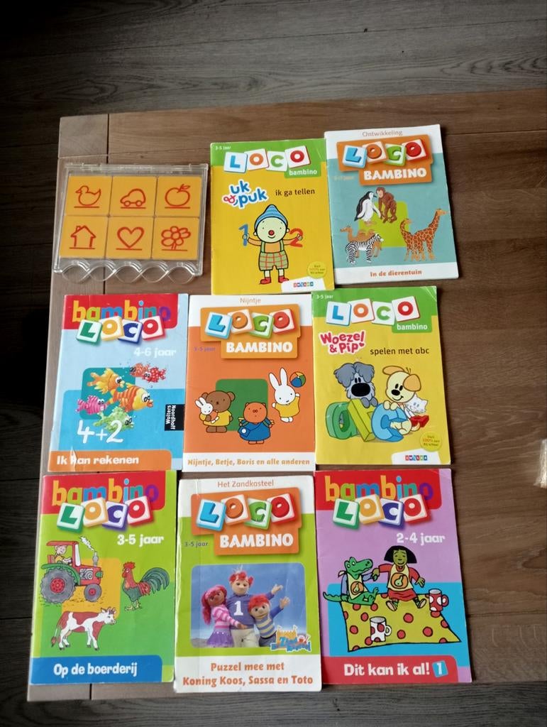 Bambino loco 8 boekjes en basisset 3-6 jaar, Ophalen, Zo goed als nieuw, Rekenen