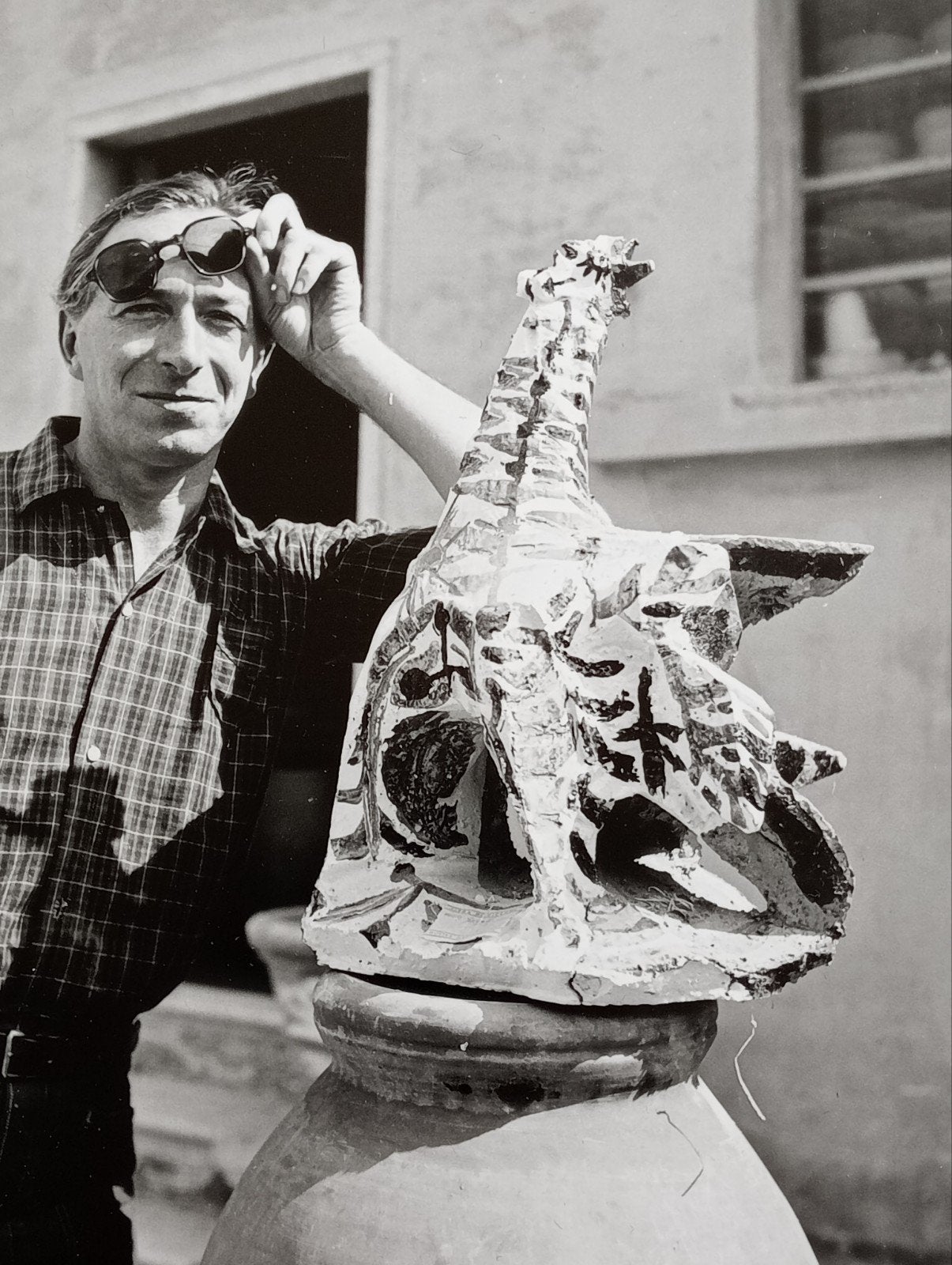 Franco Garelli beeldhouwer Albisola Italië 1954 H.Riemens, Ophalen of Verzenden
