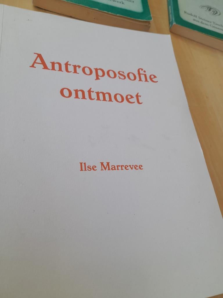 ANTROPOSOFIE ONTMOET met opdracht gesigneerd, Boeken, Ophalen of Verzenden, Zo goed als nieuw, Spiritualiteit algemeen, Overige typen