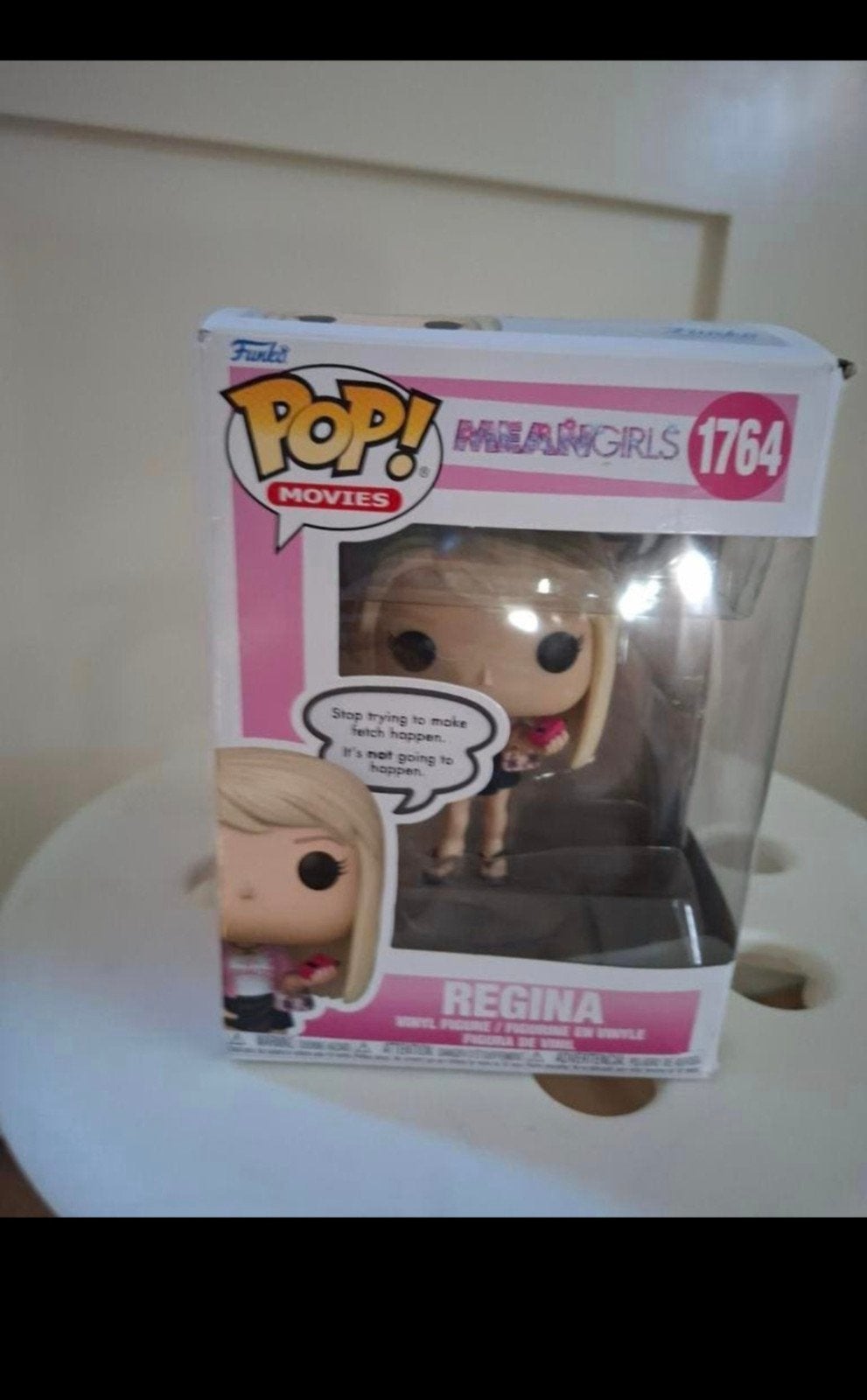Funko Pop Regina George Mean Girls met tekstwolkje., Ophalen of Verzenden, Gebruikt