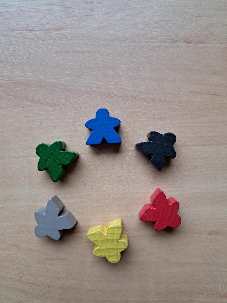 Carcassonne onderdelen meeples, Ophalen of Verzenden, Nieuw