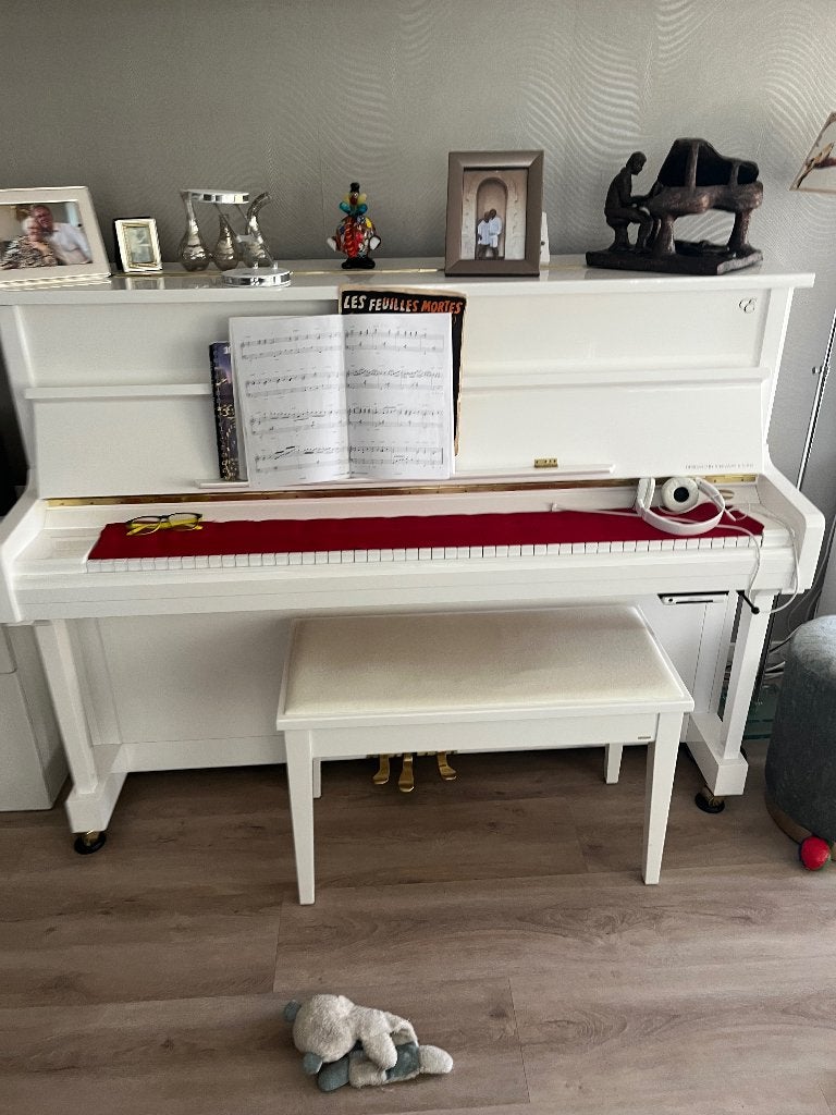 ESSES EUOP116 BY steinway & sons  incl silent system, Ophalen, Wit, Zo goed als nieuw, Piano