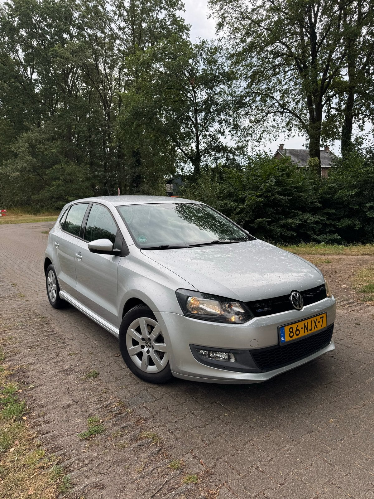 Volkswagen Polo 1.2 TDI 75PK 5D Bluemotion 2010 Grijs, Voorwielaandrijving, Stof, 74 pk, Zwart