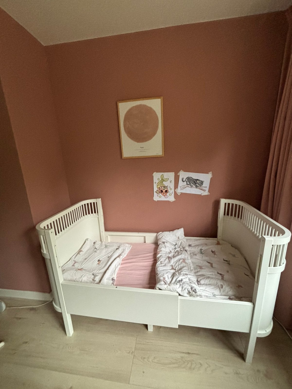 Sebra Kili meegroeibed wit, Kinderen en Baby's, Gebruikt, 70 tot 85 cm, 140 tot 160 cm, Ophalen