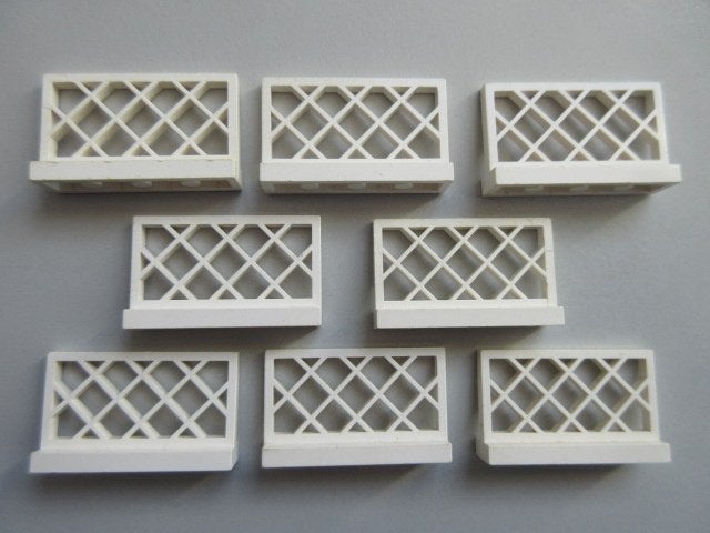 nr. 2106, Witte hekjes, 3185 Fence 1x4x2., Kinderen en Baby's, Ophalen of Verzenden, Zo goed als nieuw, Complete set, Lego