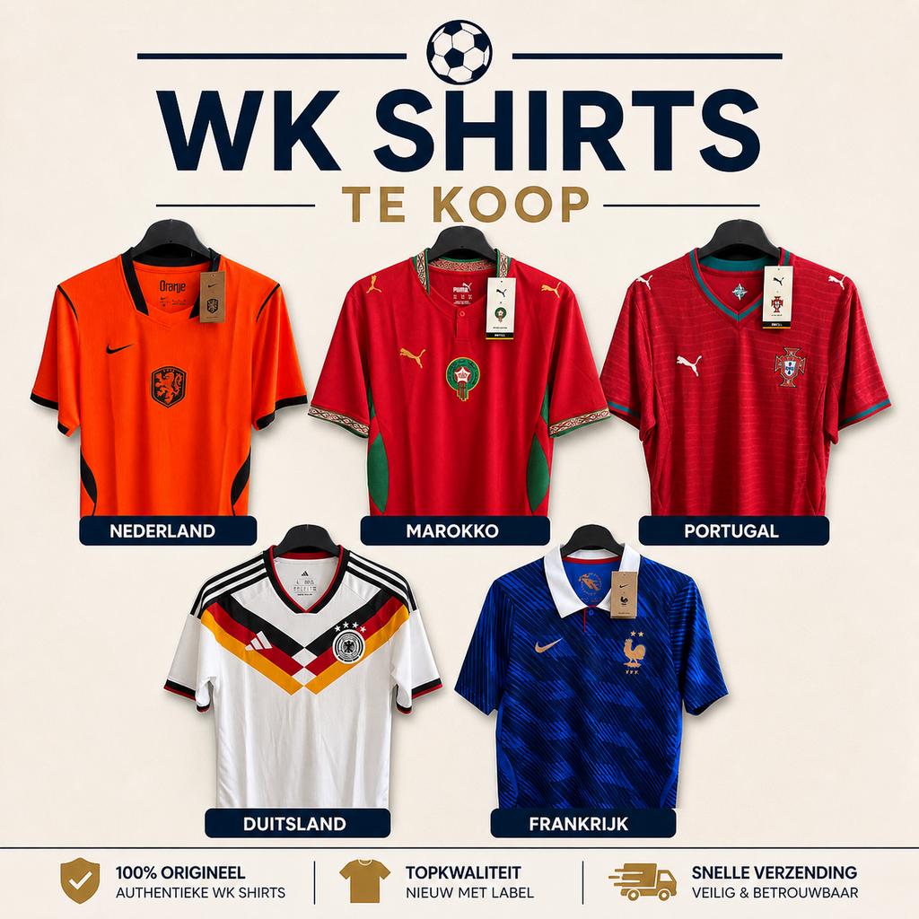 WK Voetbalshirts Nieuw met Label - Diverse Landen & Maten, Nieuw, Oranje, Voetbal, Verzenden