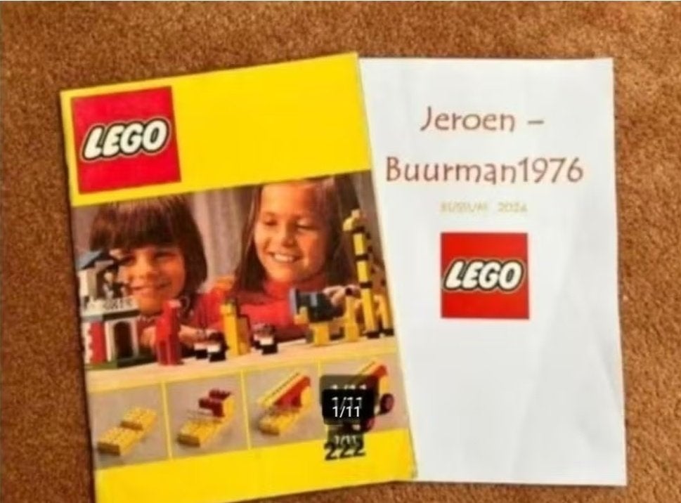 Lego Instructies (bouw)boek 222 (uit 1976) SC, Gebruikt, Overige thema's, Lego, Overige typen