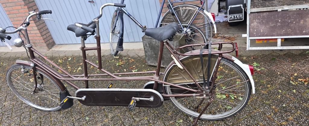 tandem opknapper, Fietsen en Brommers, Fietsen | Tandems, 55 cm of meer, Ophalen, Gebruikt, Minder dan 10 versnellingen