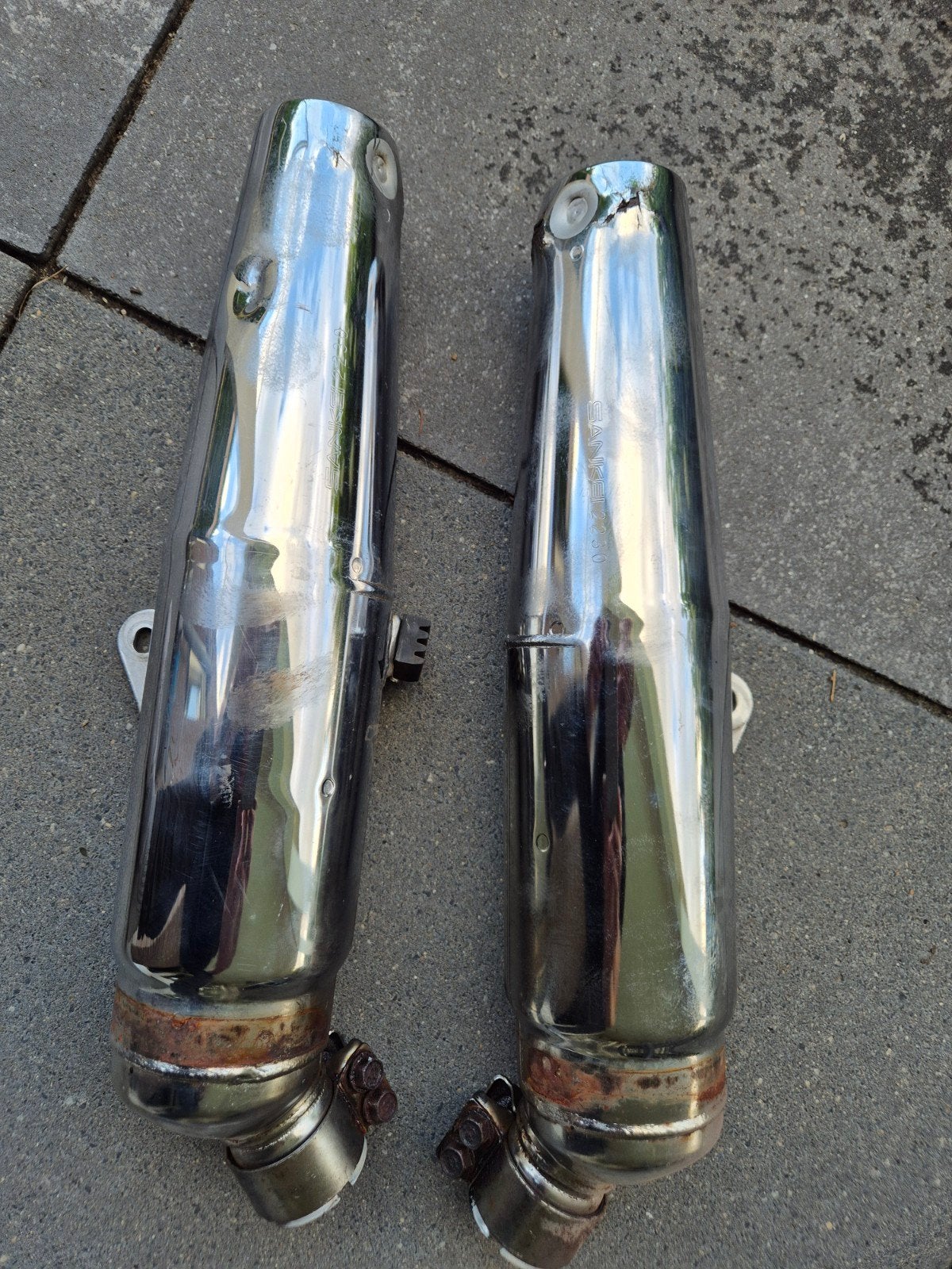Uitlaten Honda Magna V 45 vf 700 vf 750 c, Motoren, Ophalen of Verzenden